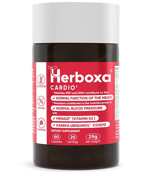 Herboxa Cardio 60 capsules with garlic, hawthorn, and resveratrol
